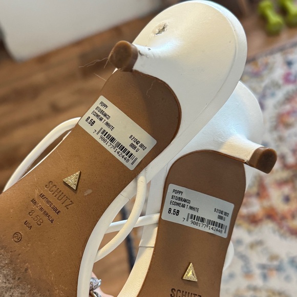 Shutz Poppy Heeled Sandal White - Picture 9 of 9